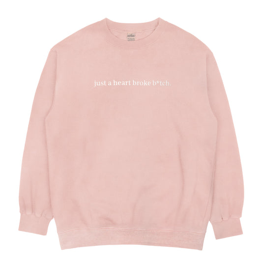 *LIMITED* Embroidered 'Heart Broke' Crewneck Sweater